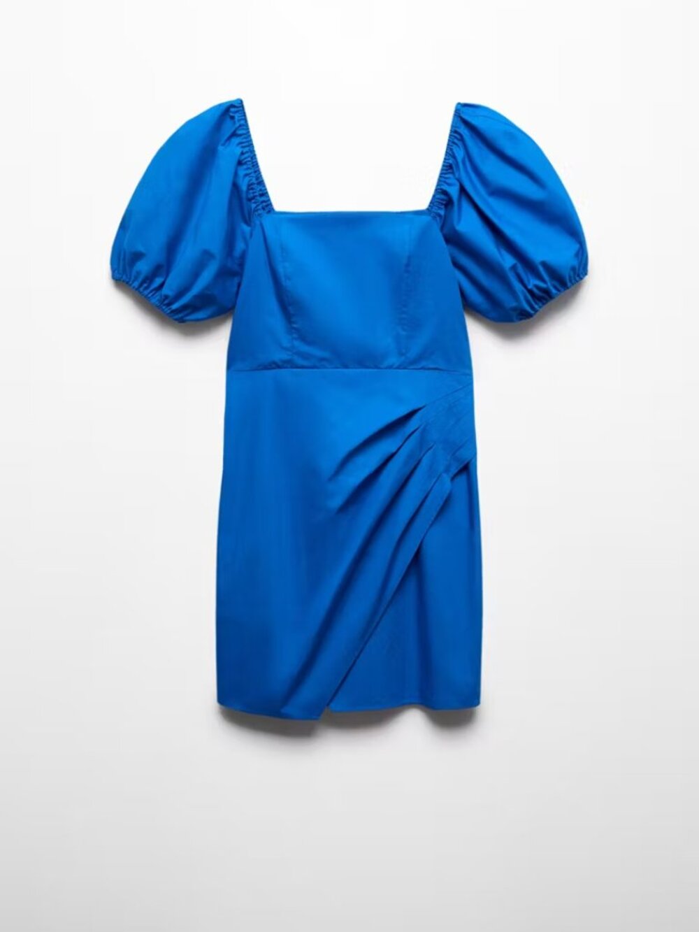 Mango Dress with Balloon Sleeves NWT | Blue